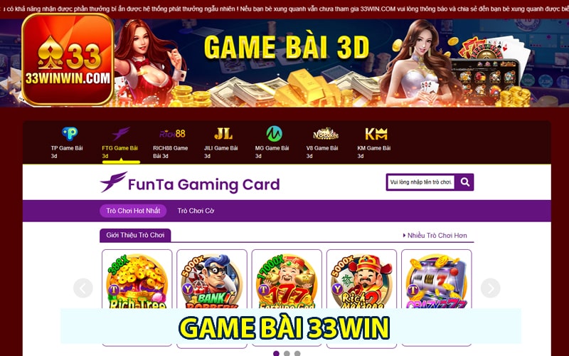 Game giống 33win - Nơi hội tụ niềm đam mê và chiến thắng