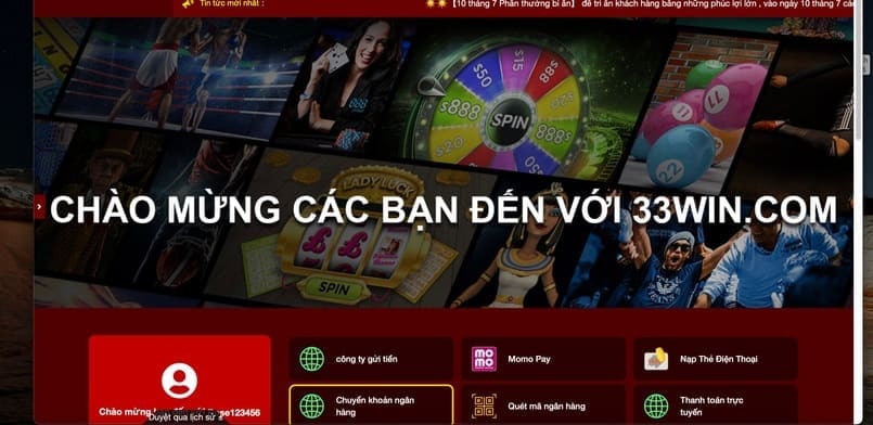 Những lưu ý khi nạp tiền trên 33win